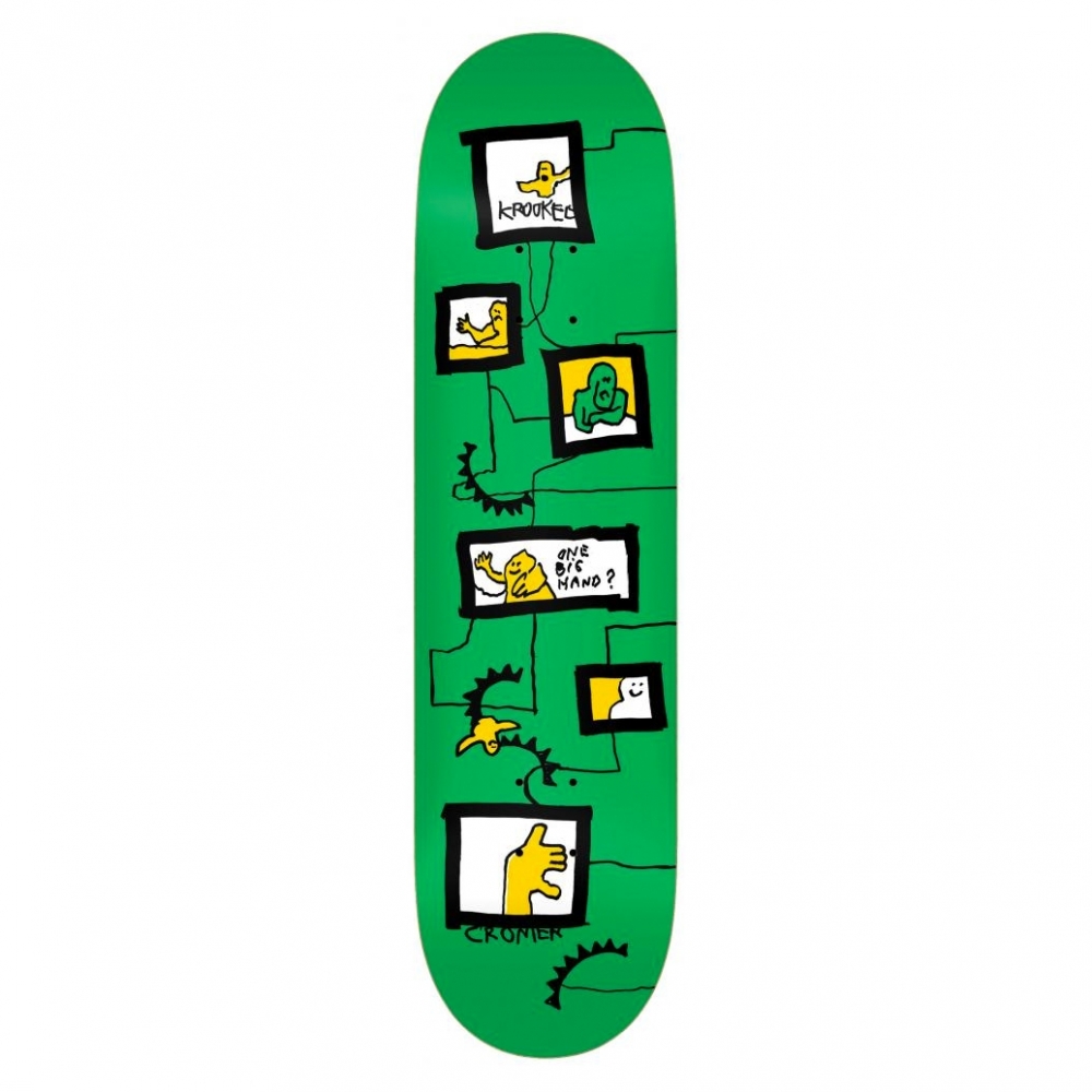 Krooked Cromer Frames Skateboard Deck 8.12" (Green)