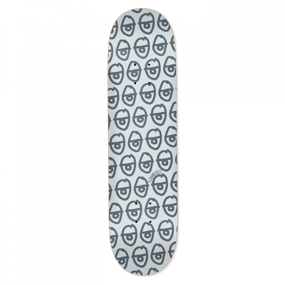 Krooked Pewpils Skateboard Deck 8.25" (Grey)