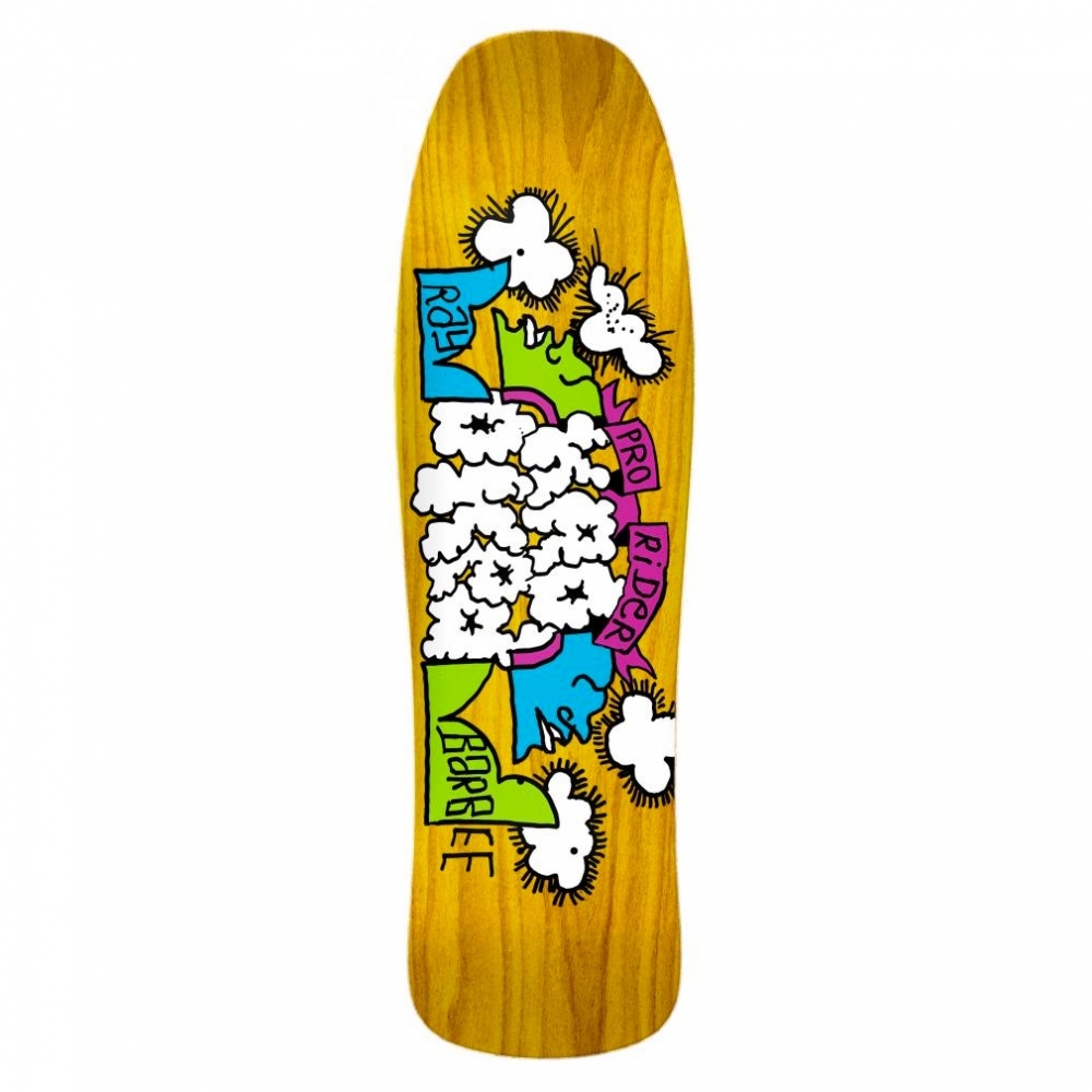Krooked Ray Barbee Clouds Skateboard Deck 9.5" (Yellow)