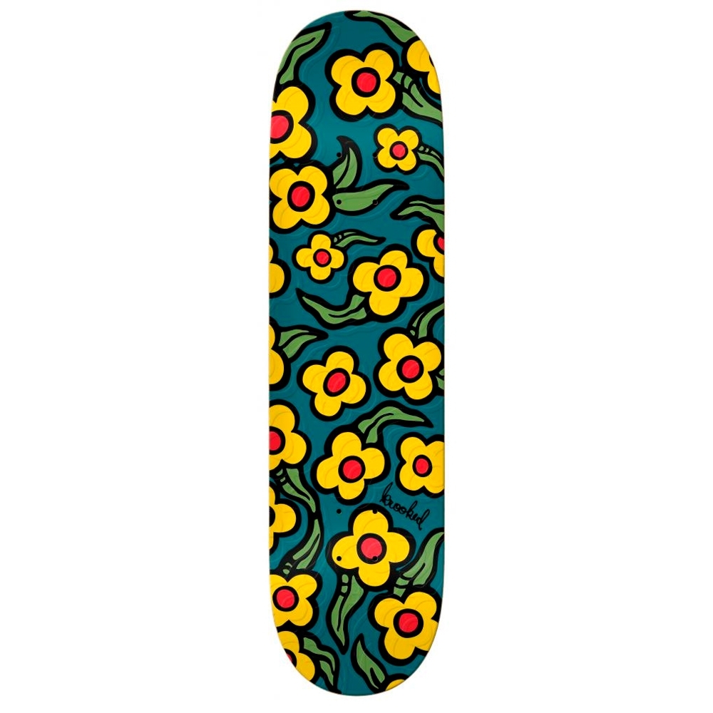 Krooked Wild Style Flowers Skateboard Deck 8.5" (Multi)