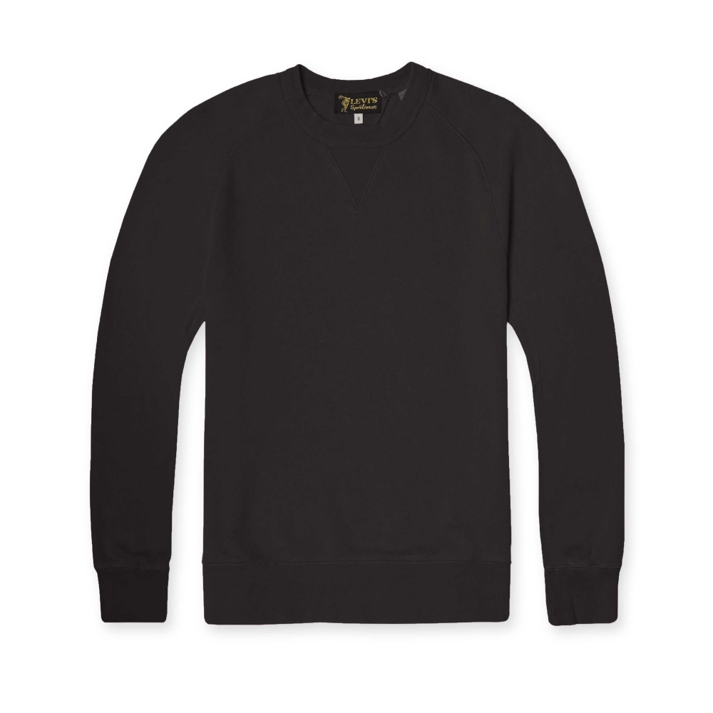 Levi's Vintage Clothing 1950's Crew Neck Sweatshirt (Black)