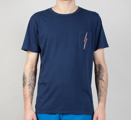 Lightning Bolt OG Pocket T-Shirt (Insignia Blue)