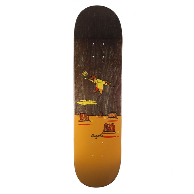 Magenta Ben Gore Landscape Skateboard Deck 8.5"