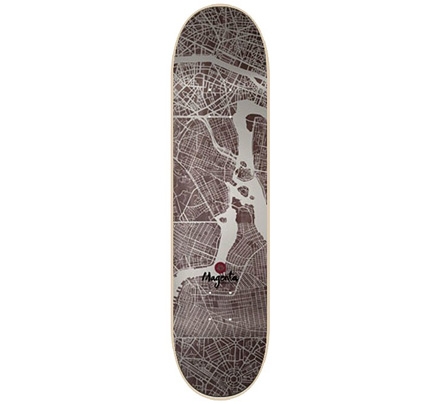 Magenta Skateboards Dreamcity White Skateboard Deck 8.25"