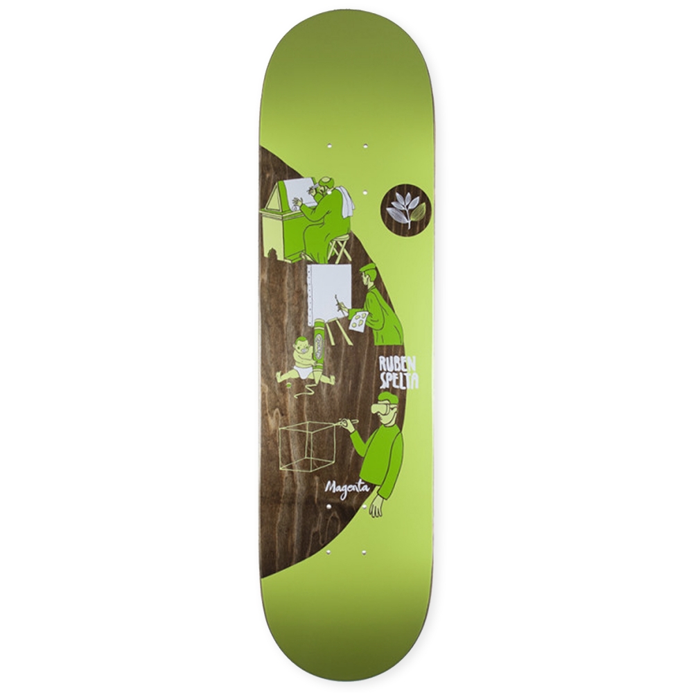 Magenta Ruben Spelta Extravision Skateboard Deck 8.4"