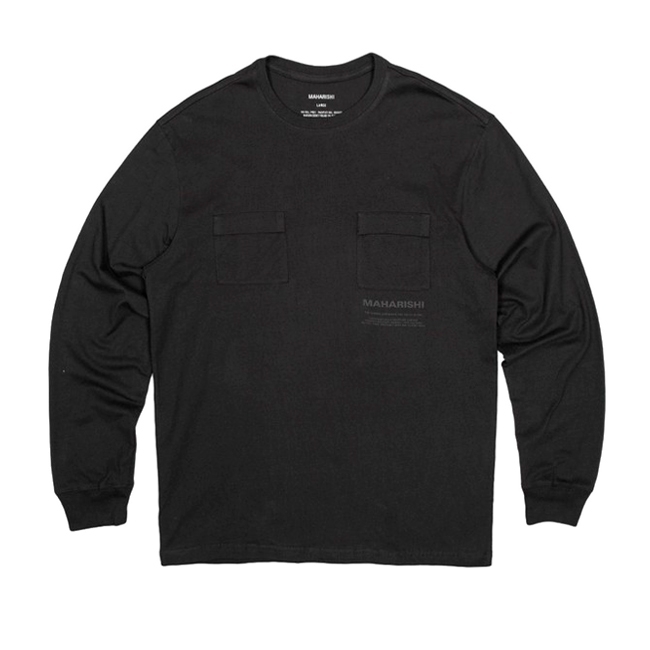 Maharishi Miltype Long Sleeve T-Shirt (Black)