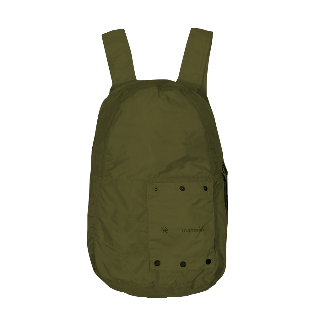 Maharishi Rollaway Lightweight Nylon Micro Ripstop Backpack (Olive)