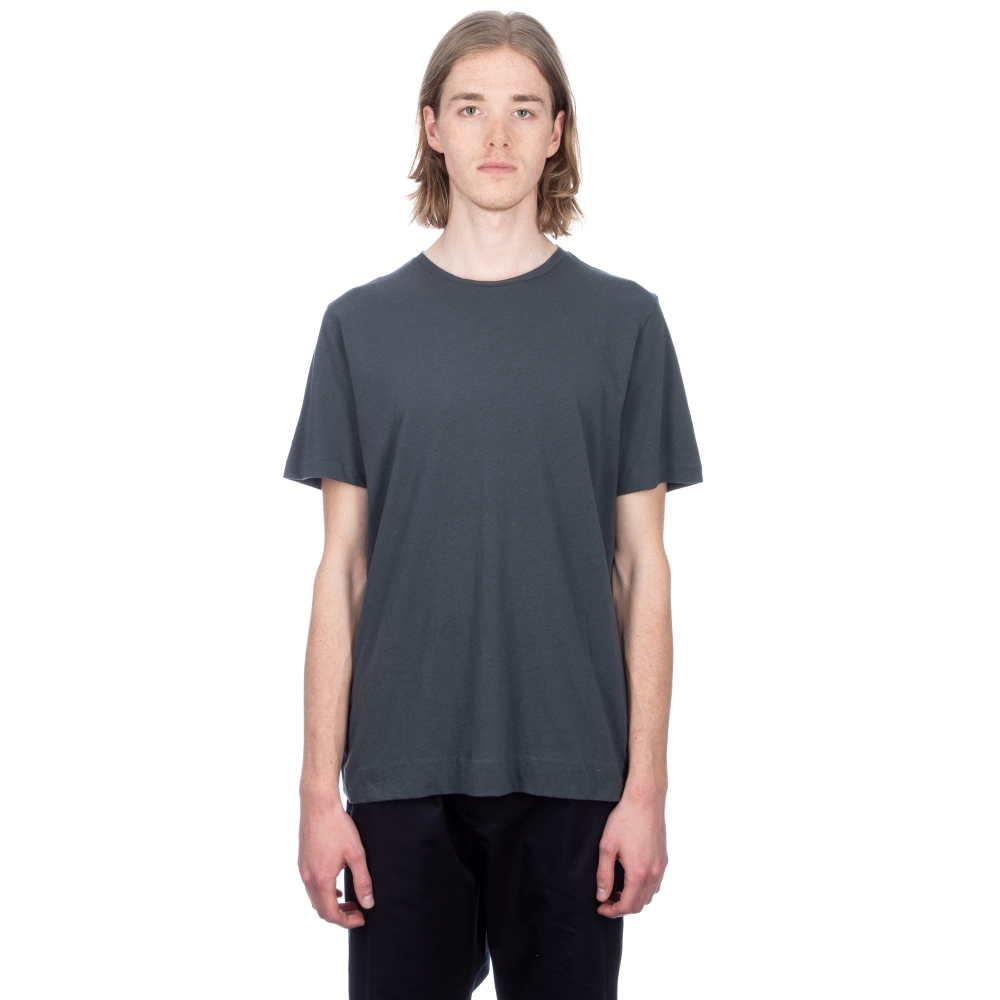 MHL by Margaret Howell Basic T-Shirt (Cotton Linen Jersey Charcoal)