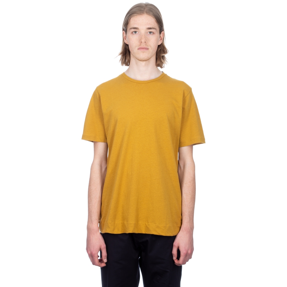 MHL by Margaret Howell Basic T-Shirt (Cotton Linen Jersey Ochre)