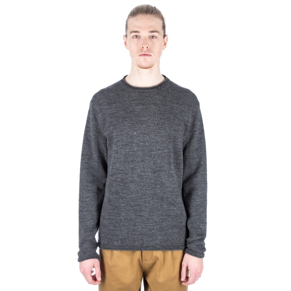 MHL by Margaret Howell Rolled Edge Jumper (Mid Grey)
