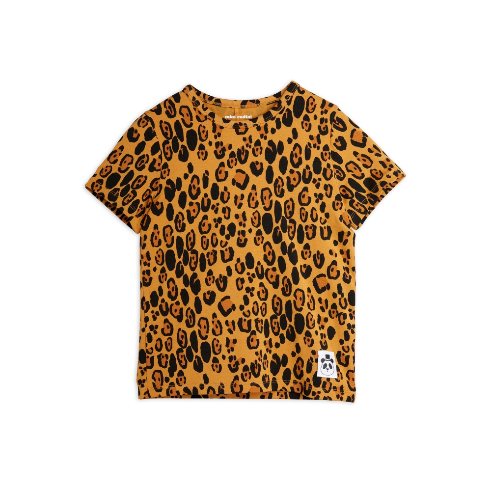 Mini Rodini Basic Leopard T-Shirt (Beige)