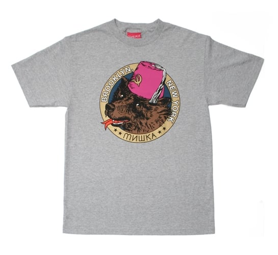 Mishka NYC Mens T-Shirt - Fez Emblem (Heather Grey)