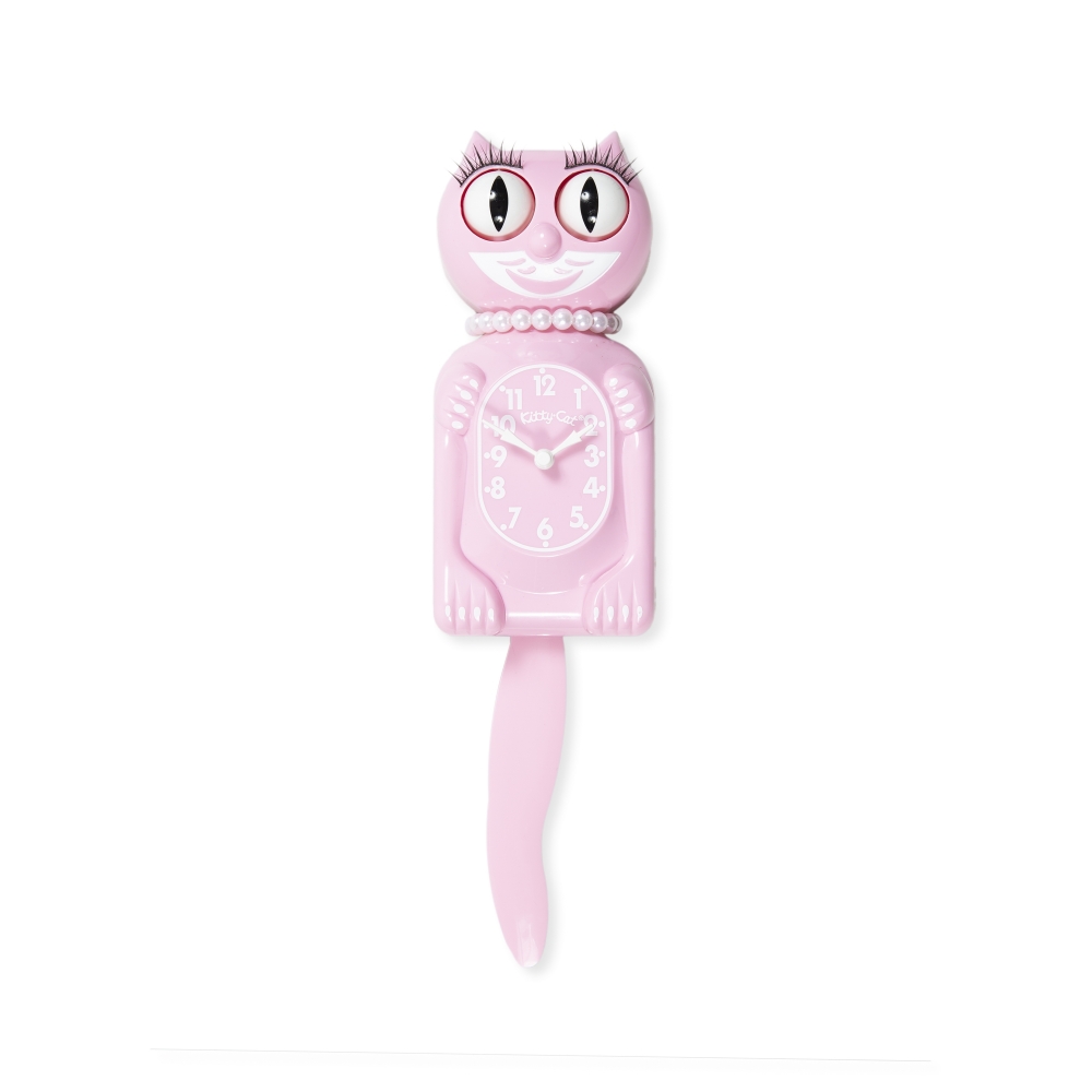 Miss Kitty-Cat Wall Klock (Pink)