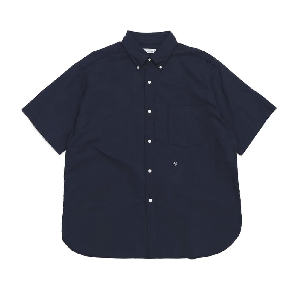 nanamica H/S Button Down Wind Shirt (Navy)