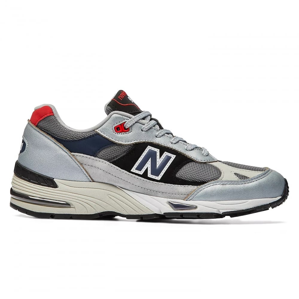 New balance hot sale 991 white silver
