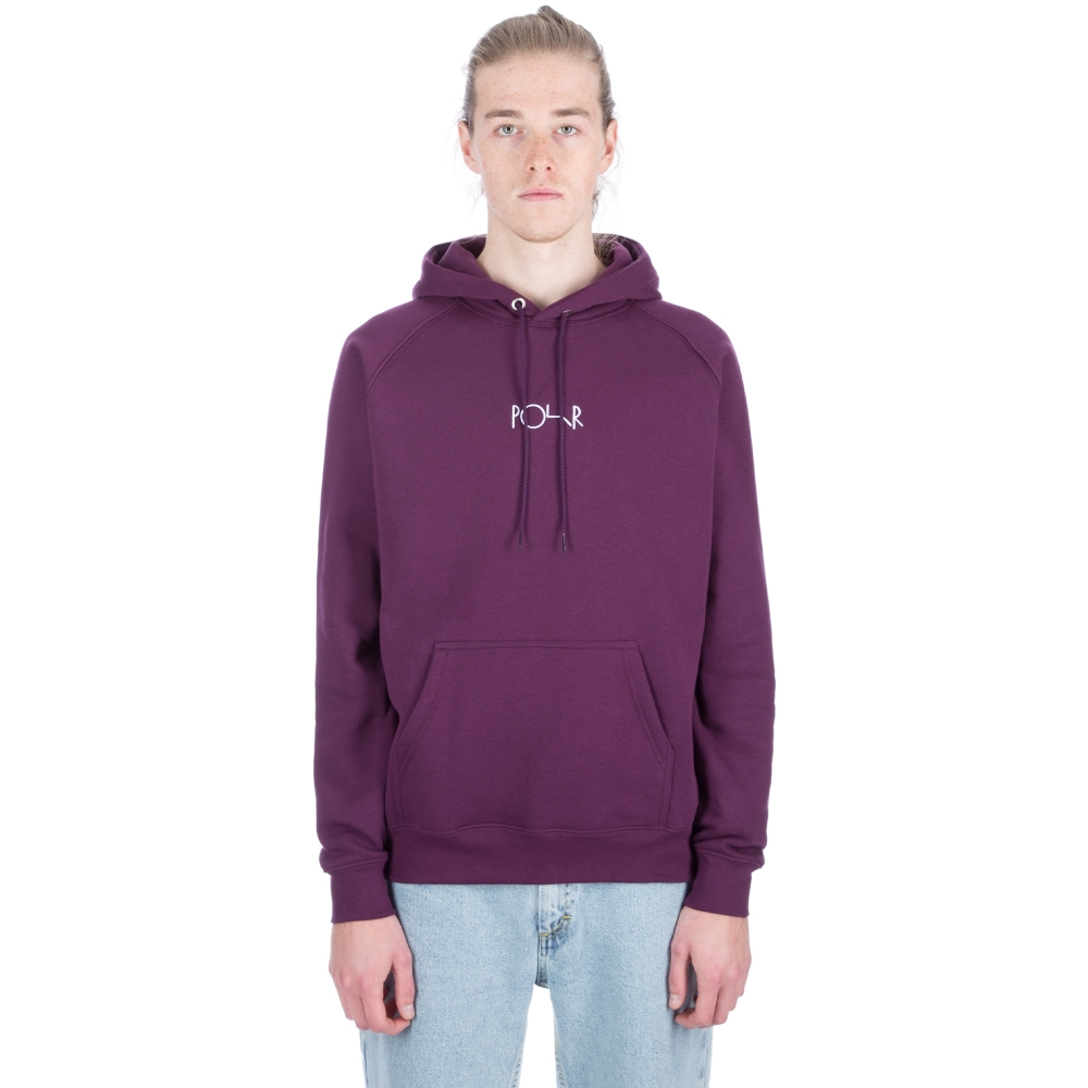Polar Skate Co. Default Pullover Hooded Sweatshirt (Aubergine)