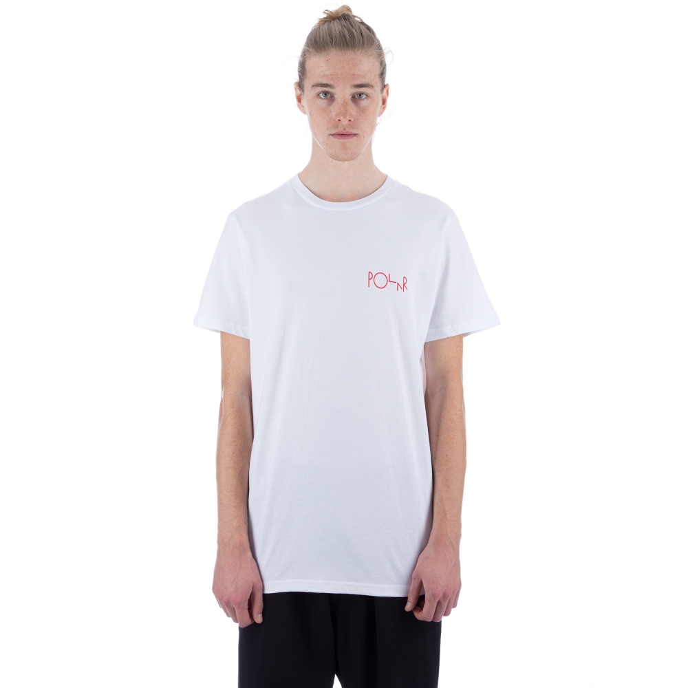 Polar Skate Co. Man With Dog 2 T-Shirt (White)