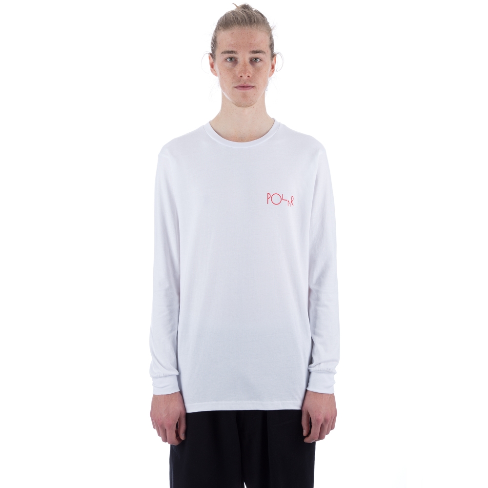 Polar Skate Co. Man With Dog Long Sleeve T-Shirt (White)