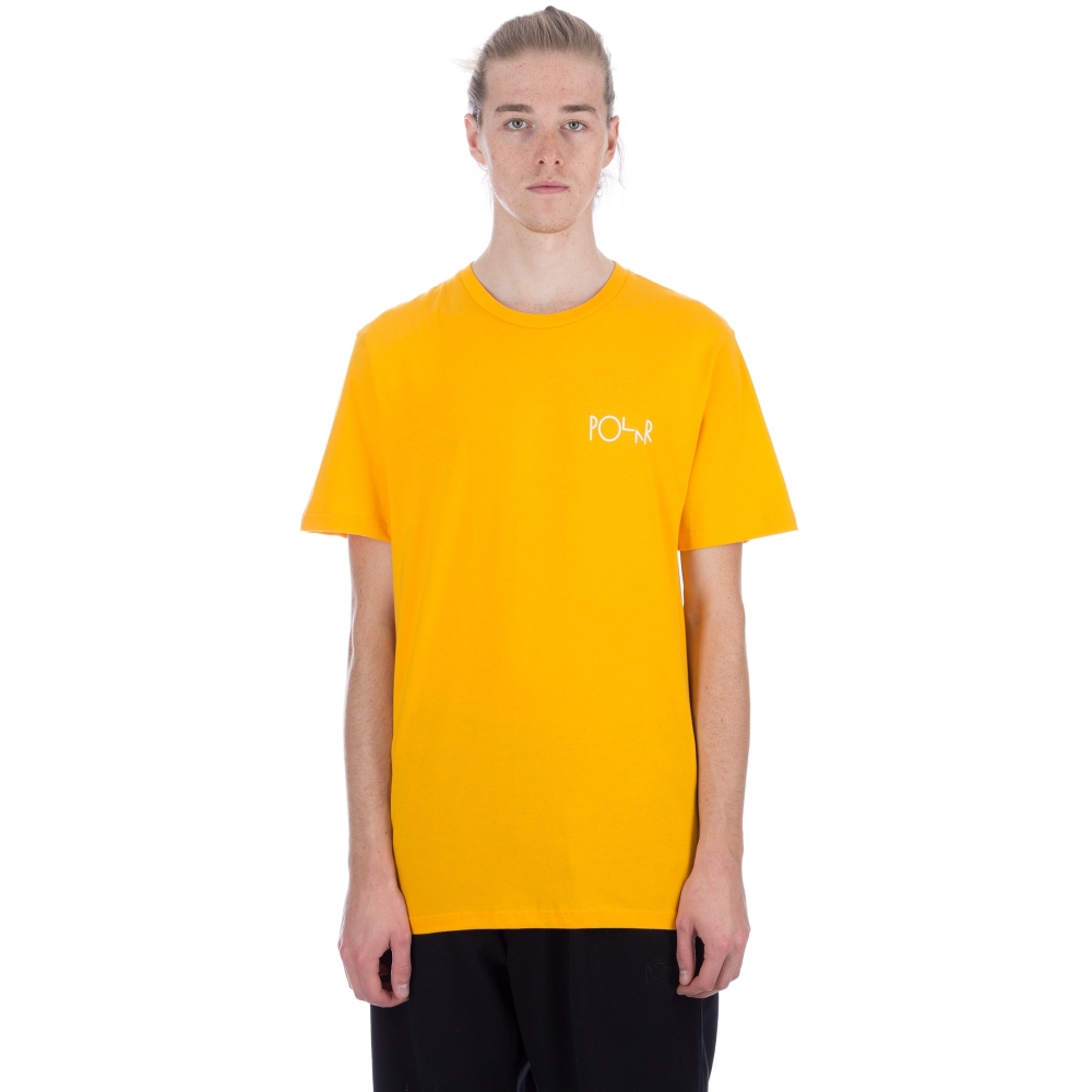 Polar Skate Co. Stroke Logo T-Shirt (Yellow)