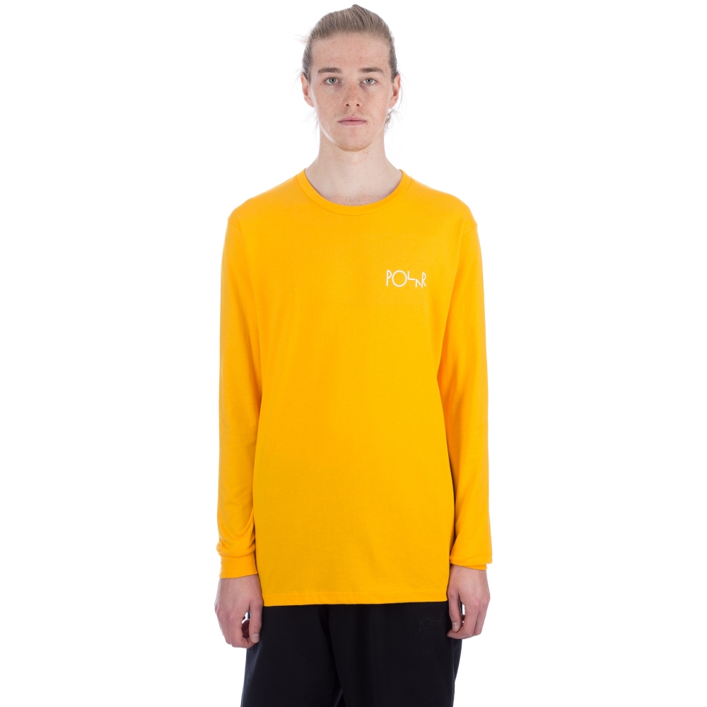 Polar Skate Co. Stroke Long Sleeve T-Shirt (Yellow)
