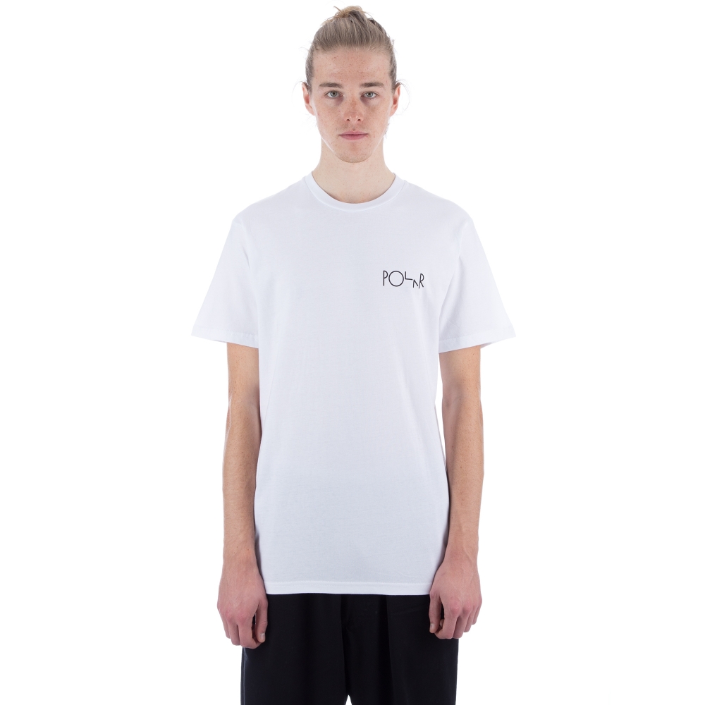 Polar Skate Co. Train Banks Fill Logo T-Shirt (White)