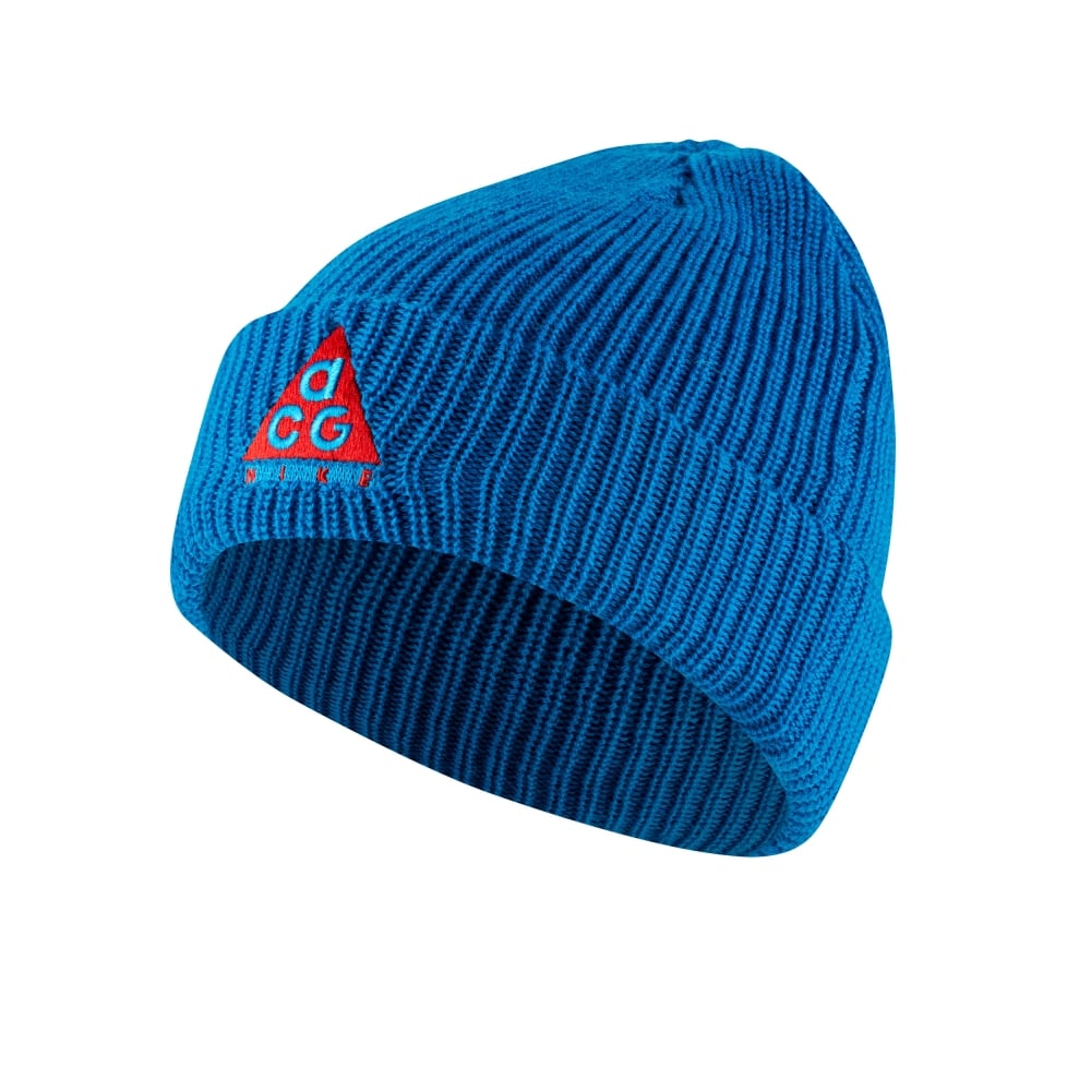Nike ACG Beanie Imperial Blue Habanero Red AV4775 411 Consortium