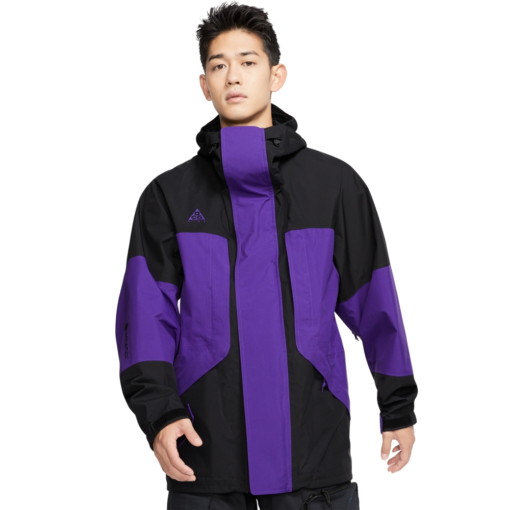 Nike ACG GORE-TEX Hooded Jacket (Black/Court Purple/Court Purple)