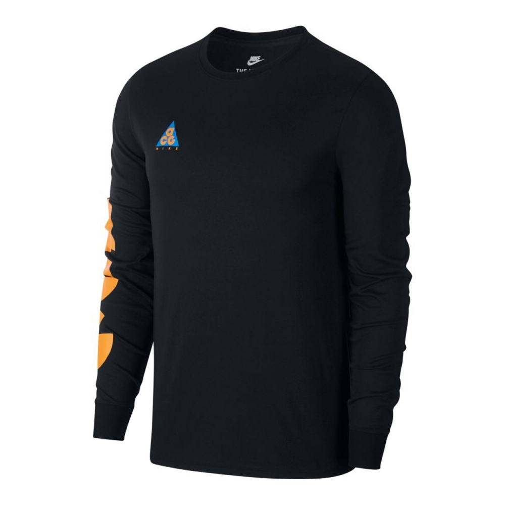 Nike ACG Sportswear Long Sleeve T-Shirt (Black/Bright Mandarin)