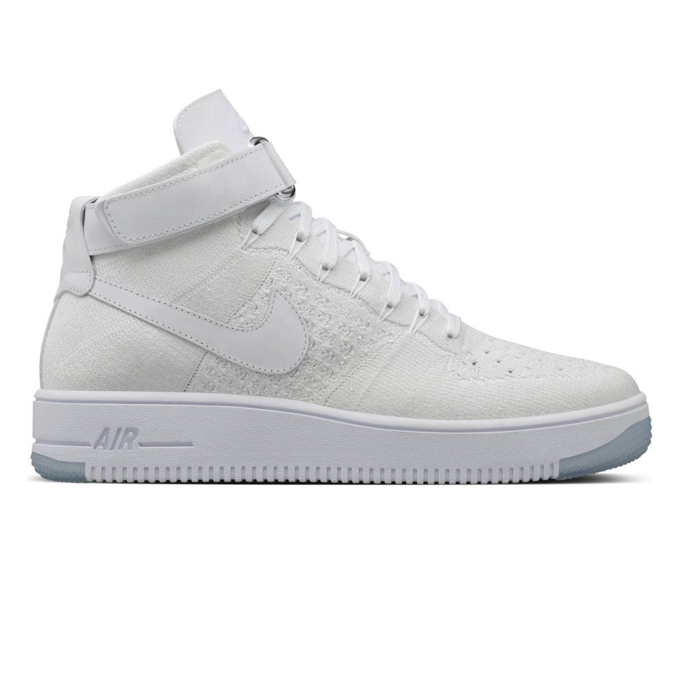 Nike Air Force 1 Ultra Flyknit Mid (White/White)
