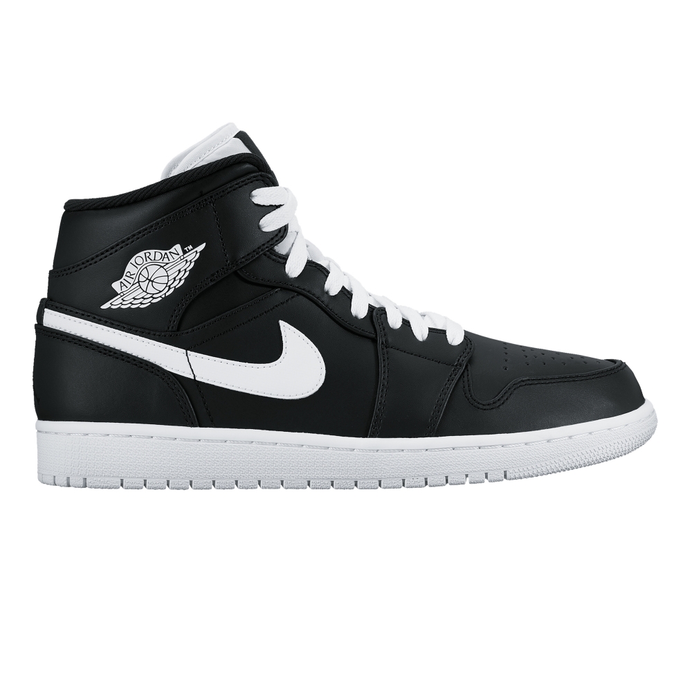 Nike Air Jordan 1 Mid (Black/White-White)