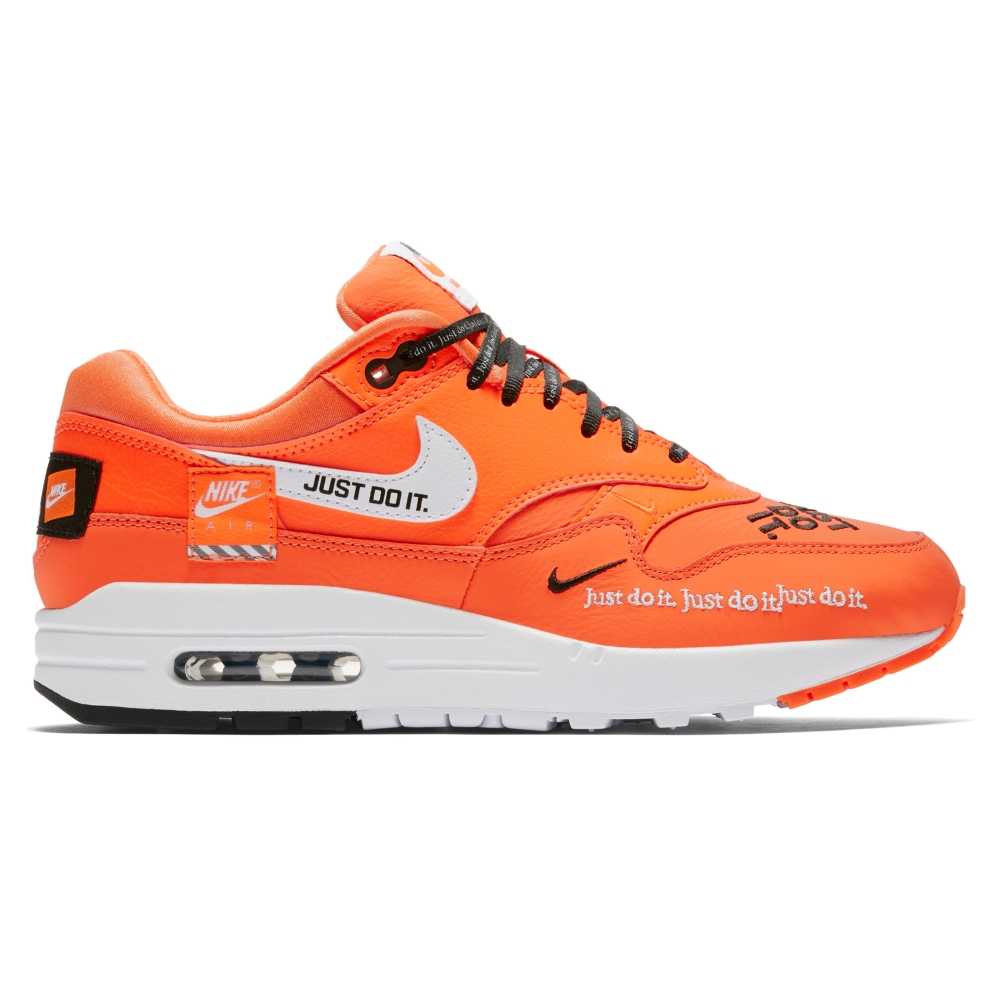 Nike Air Max 1 Lux WMNS 'Just Do It' (Total Orange/White-Black)
