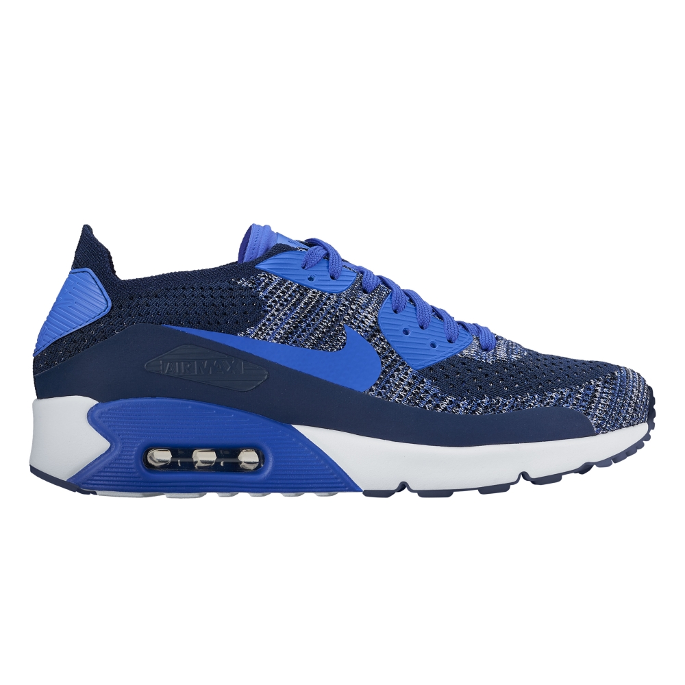 Nike Air Max 90 Ultra 2.0 Flyknit (College Navy/Paramount Blue-White-Black)