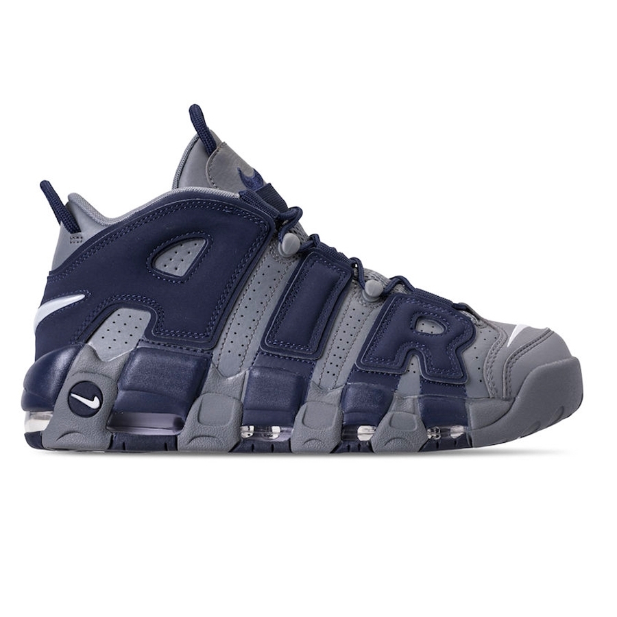 Nike Air More Uptempo '96 'Georgetown' (Cool Grey/White-Midnight Navy)
