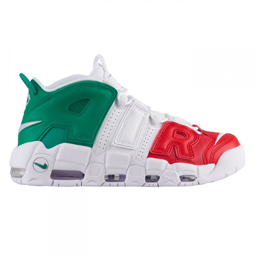 Nike Air More Uptempo '96 'Italy' QS (University Red/White-Lucid Green)