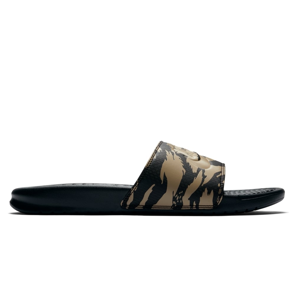 Nike Benassi JDI Slide 'Tiger Camo' (Khaki/Khaki-Velvet Brown-Black)