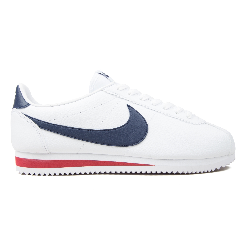 Nike Classic Cortez Leather (White/Midnight Navy/Gym Red)