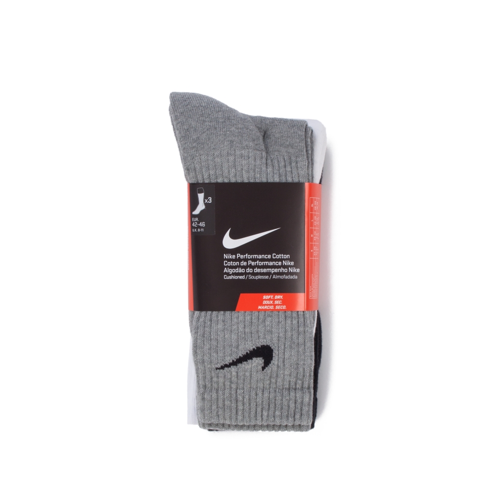Nike Performance Cushion Crew Training Sock Triple Pack (Multi-Colour)