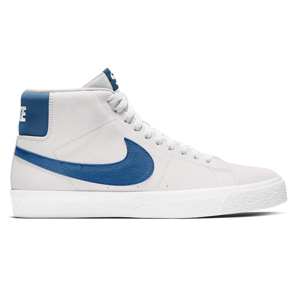 Nike SB Blazer Zoom Mid (White/Court Blue-White-White)