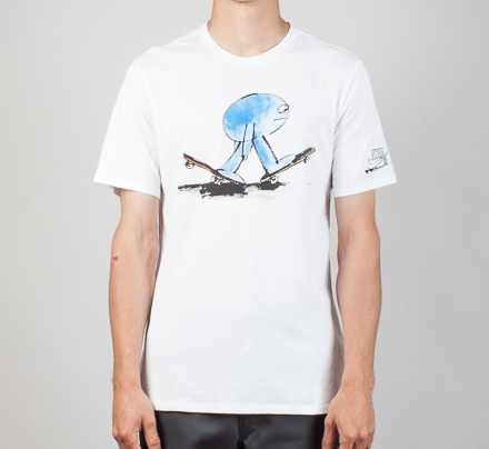 Nike SB Double Time T-Shirt (White/White/Photo Blue)