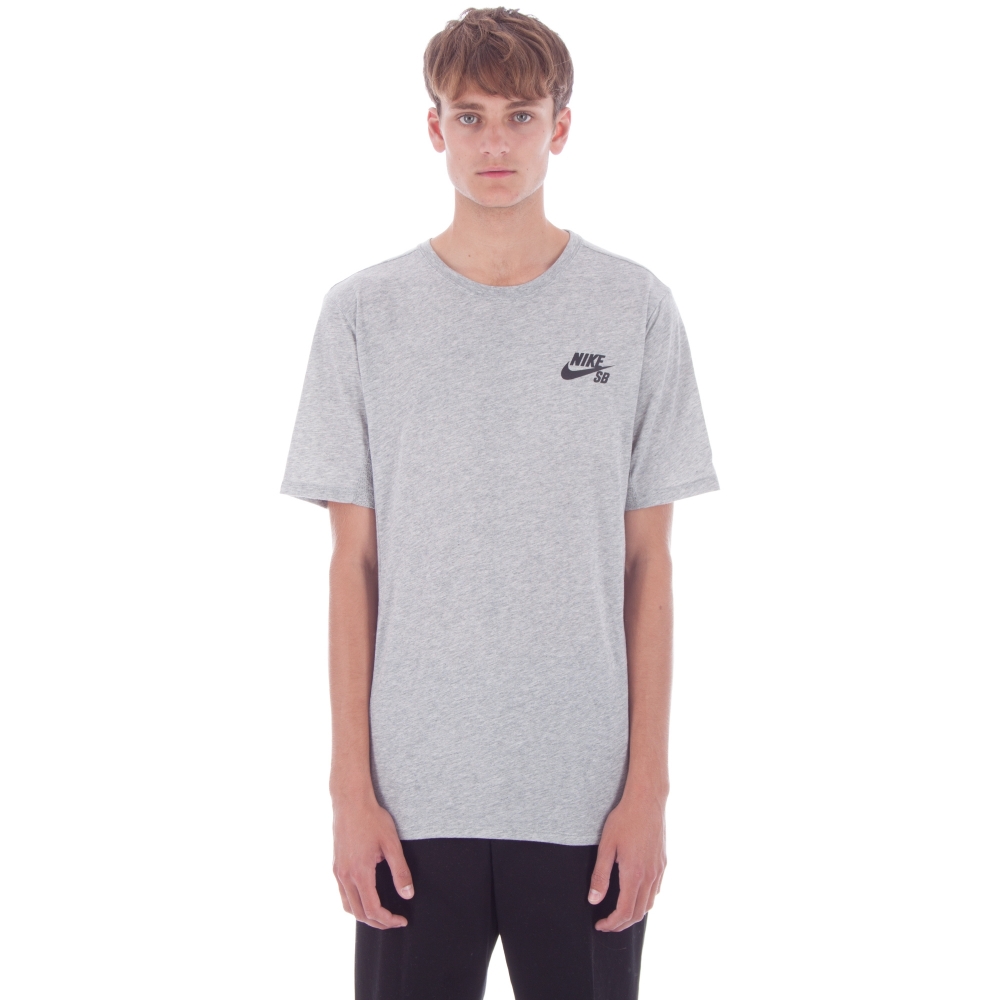 Nike SB Dry T-Shirt (Dark Grey Heather/Black)