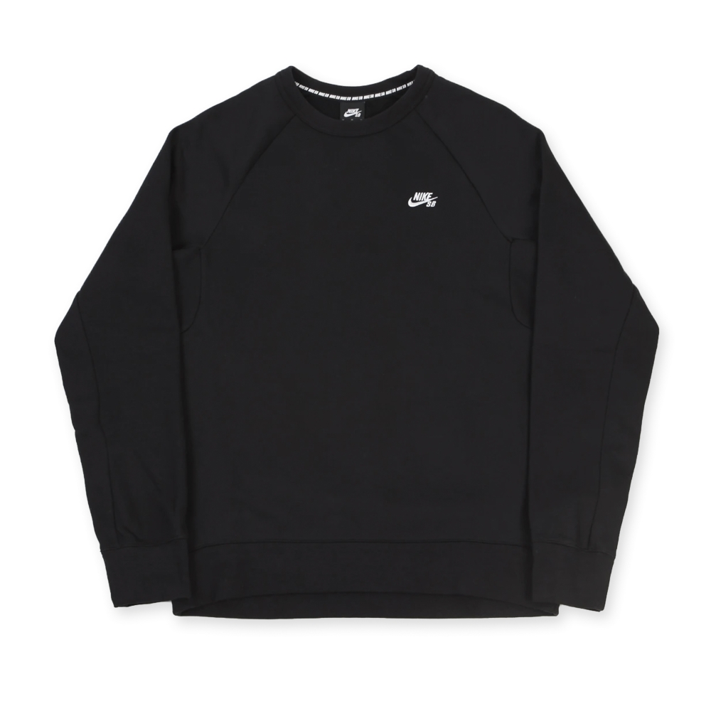 Nike SB Icon Crew Neck Sweatshirt (Black/White)