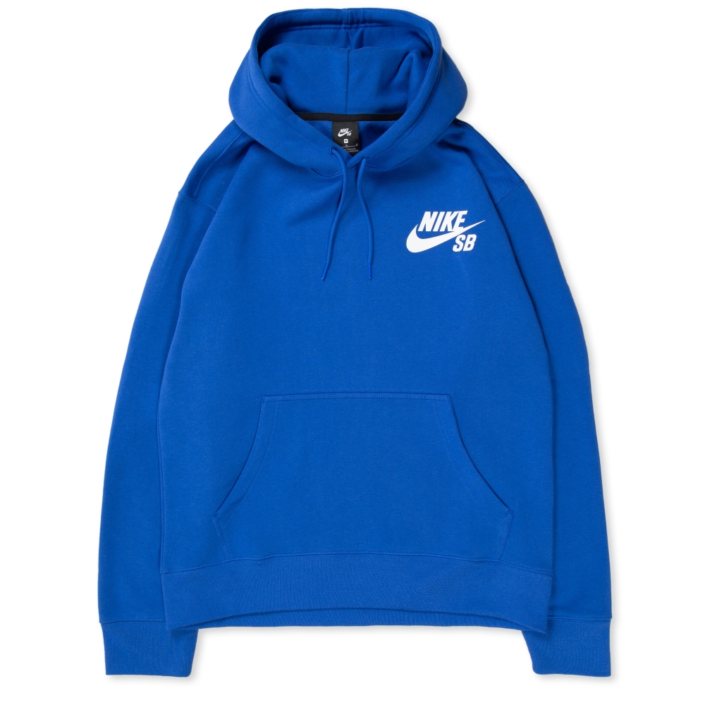 Nike SB Icon Pullover Hooded Sweatshirt (Game Royal/White)