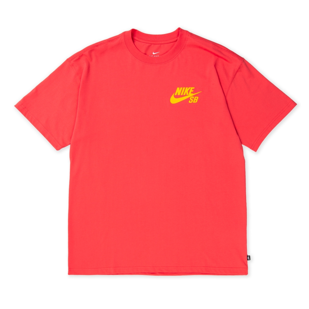 Nike SB Logo T-Shirt (Lt Fusion Red/University Gold)