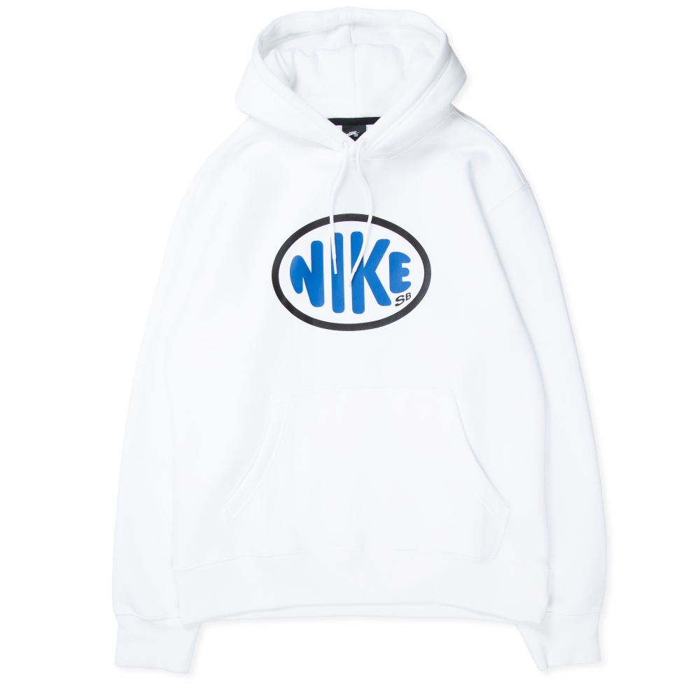 Nike SB Y2K One Off Pullover Hooded Sweatshirt (White/Signal Blue)