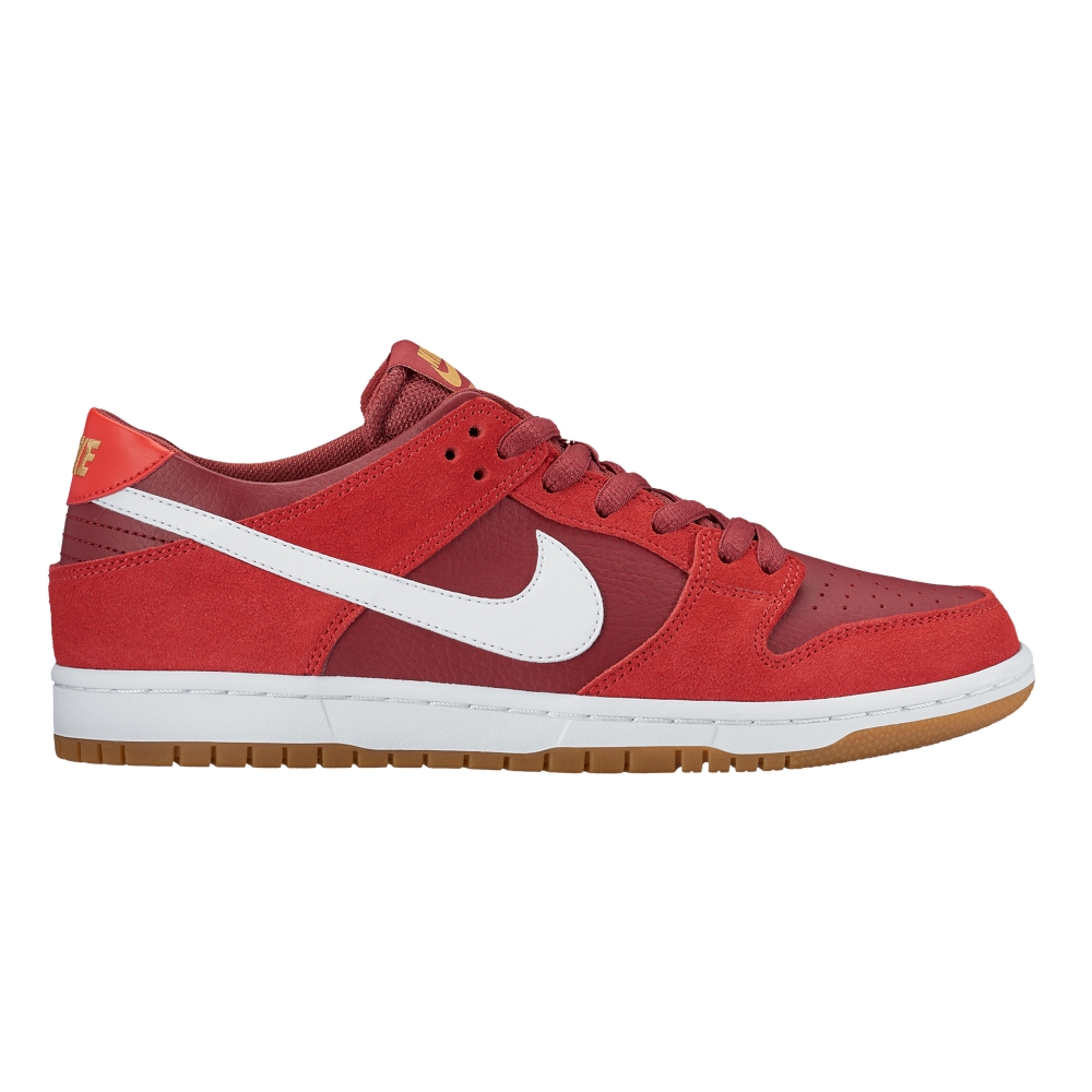 Nike SB Zoom Dunk Low Pro (Track Red/White-Cedar-Gum Light Brown)