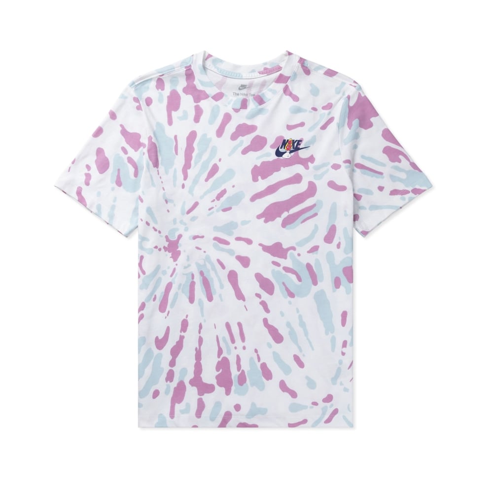 Nike Sportswear Black Light Tie-Dye T-Shirt (White)