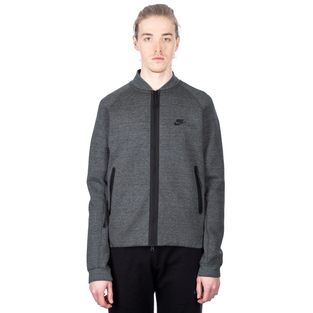 Nike Tech Fleece Varsity Jacket (Tumbled Grey/Black)