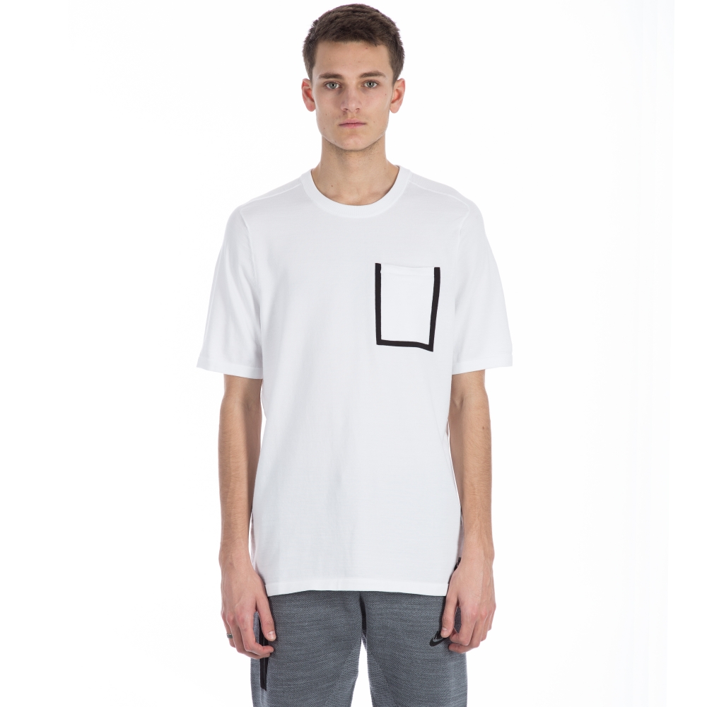 Nike Tech Knit Pocket T-shirt (White/White/Black)
