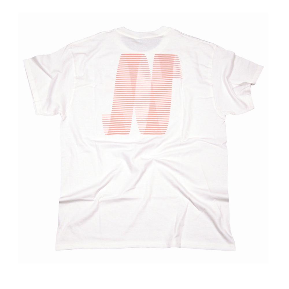 North N Logo T-Shirt (White/Peach)