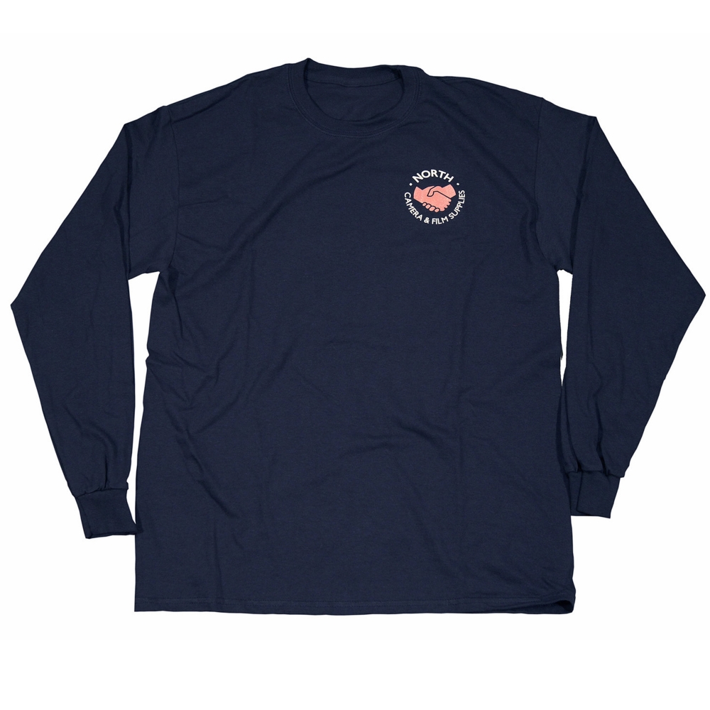 North Supplies Logo Long Sleeve T-Shirt (Navy/White/Peach)